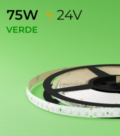 Striscia LED 2835 "PRO" - 5 Metri - 75W - SMD2835 VERDE 120 LED/m