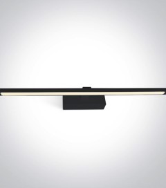 Lampada LED Slim per Specchio - 14W - Colore Nero - 3000K