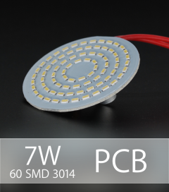 Scheda PCB 60 LED SMD 3014 - Bianco Naturale