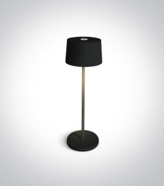 Lampada LED da Tavolo - Ricaricabile - Bianco Caldo 3000K - Nero