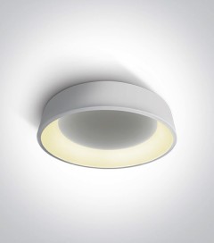 Plafoniera LED Tonda - Colore Bianco - 32W - Bianco Caldo 