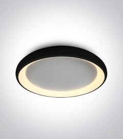 Plafoniera LED con luce diffusa - Colore Nero - 50W - Bianco Caldo 