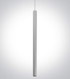 Lampada a Sospensione Linea Cilindro - Versione Extra Large - 6W - Bianco Caldo - Colore Bianco