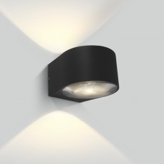 Applique LED da esterno 12W - Antracite - Bianco Caldo - IP65 - Doppia emissione 