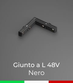 Giunto a L per Binari 48V - Made in Italy