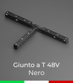 Giunto a T per Binari 48V - Made in Italy