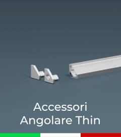 Accessori per Profilo in Alluminio Angolare "Thin"