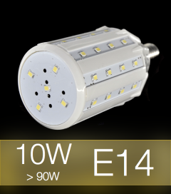 Lampadina LED CORN 10W E14 (90W) -  Bianco Caldo