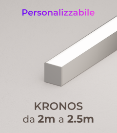 Lampada LED completa KRONOS da Soffitto o a Sospensione - Da 200cm a 250cm - Personalizzabile - Dimmerabile
