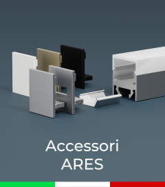 Accessori per Profilo Piatto in Alluminio "Ares"