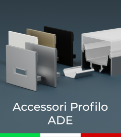 Accessori per Profilo Piatto in Alluminio "Ade"