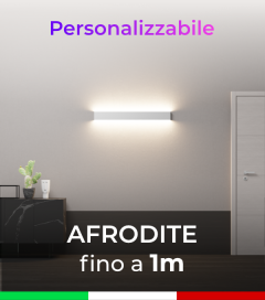 Lampada LED da parete Afrodite - Doppia Emissione di Luce - Fino a 100cm - Personalizzabile - Dimmerabile
