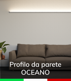 SUPER OFFERTA: Lampada LED OCEANO - Verniciato Bianco  - 115cm - Striscia LED 3000K