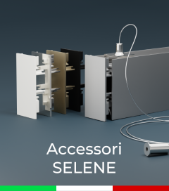 Accessori per Profilo in Alluminio da Sospensione "Selene"