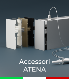 Accessori per Profilo in Alluminio da Sospensione "Atena"