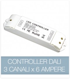 SUPER OFFERTA Controller DALI 3CH x 6A - Dimmer strisce LED