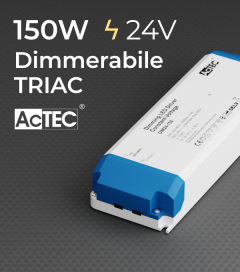 Alimentatore ACTEC DIM24-150 24V Dimmerabile Taglio di fase - 150W