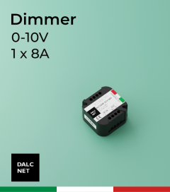 Dimmer DALCNET DLC1248-1CV-110 - 12V/24V versione 0-10 volt