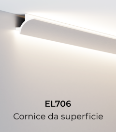 Cornice per LED ELENI LIGHTING EL706 - Doppio Taglio di Luce Angolare
