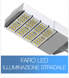 Lampione a LED - professionale - 120W con 120 LED Bridgelux - Illuminazione Stradale - Bianco Naturale 4000K