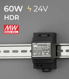 Alimentatore Meanwell HDR-60-24 - 60W - Barra DIN