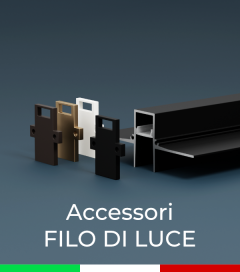 Accessori per Profilo da incasso nel cartongesso "Filo di Luce"