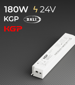 Alimentatore KGP Serie CV - CV180W24CG-DALI - 24V - 180W - Versione DALI 2 e PUSH AC