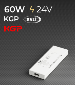 Alimentatore KGP Serie FV Flat - FV60W24CG2-DALI - 24V - 60W - Versione DALI 2 e PUSH AC