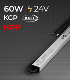 Alimentatore KGP Serie XSV LINETYPE - XSV60W24CG-DALI - 24V - 60W - Versione DALI 2 e PUSH AC - Resistente all'acqua IP67