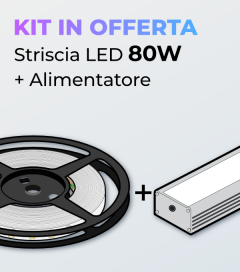 Kit Striscia LED ECO 5630 80W + Alimentatore
