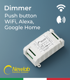 Dimmer Newlab L458MC - (Push Button, WiFi) - Compatibile con Alexa e Google Home
