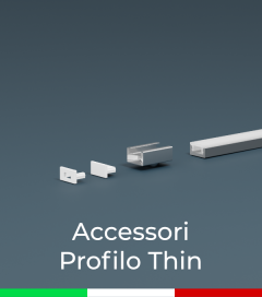 Accessori per Profili in Alluminio Piatto modello Thin
