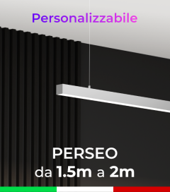 Lampada LED da Sospensione Perseo - Da 150cm a 200cm - Personalizzabile - Dimmerabile
