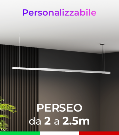 Lampada LED da Sospensione Perseo - Da 200cm a 250cm - Personalizzabile - Dimmerabile