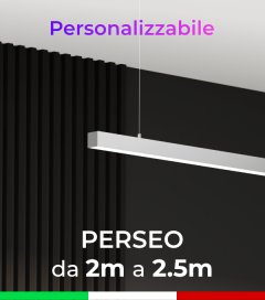 Lampada LED da Sospensione Perseo - Da 200cm a 250cm - Personalizzabile - Dimmerabile