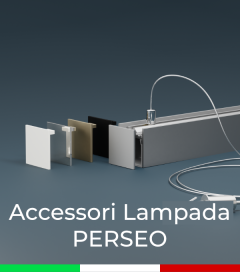 Accessori per Profilo in Alluminio da Sospensione "Perseo" 37x37mm