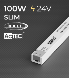 Alimentatore ACTEC LINETYPE LT-100-24D - 100W - 24V - Dimmerabile DALI e PUSH