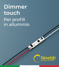 Newlab L156 - Dimmer Touch per installazione in Profili in Alluminio