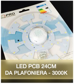 LED per Plafoniera - 24 cm - 18W Colore Bianco Caldo