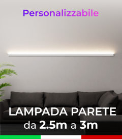 Lampada LED Parete - Da 250cm a 300cm - Personalizzabile - Dimmerabile - 24V