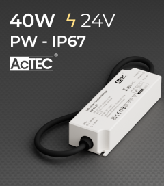 Alimentatore AcTEC PW-40 24V 40W  Resistente all'acqua