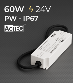 Alimentatore AcTEC PW-60 24V 60W  Resistente all'acqua