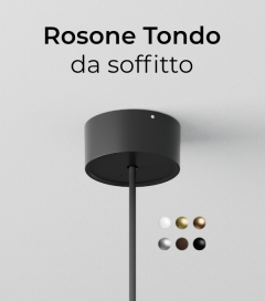 Rosone tondo da soffitto per Lampade da Sospensione
