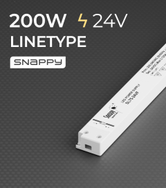 Alimentatore SNAPPY LINETYPE SDL200-24VF - 200W - 24V - Dimmerabile DALI e PUSH