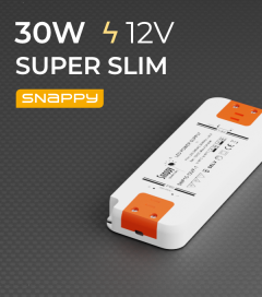 Alimentatore SUPER SLIM SNAPPY SNP30-12VF-3 - 30W - 12V
