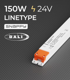 Alimentatore SNAPPY LINETYPE SDL150-24VF - 150W - 24V - Dimmerabile DALI e PUSH