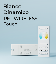 Controller Bianco Dinamico Touch con Telecomando + Centralina 10A