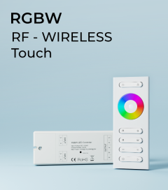 Controller RGBW Touch con Telecomando + Centralina 20A