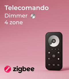Dimmer con Telecomando - 4 Zone - Versione Zigbee - SNR-ZG2819S-DIM