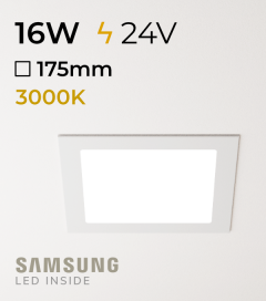 Faretto da Incasso Quadrato Slim 16W BIANCO CALDO - Downlight - LED Samsung